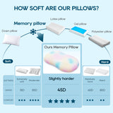 Airsky Side Sleeper Memory Foam Pillow Ergonomic Contour Pillows for Neck Pain Relief M1
