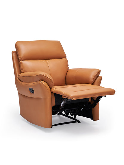 genuine leather reclining sofa living room
