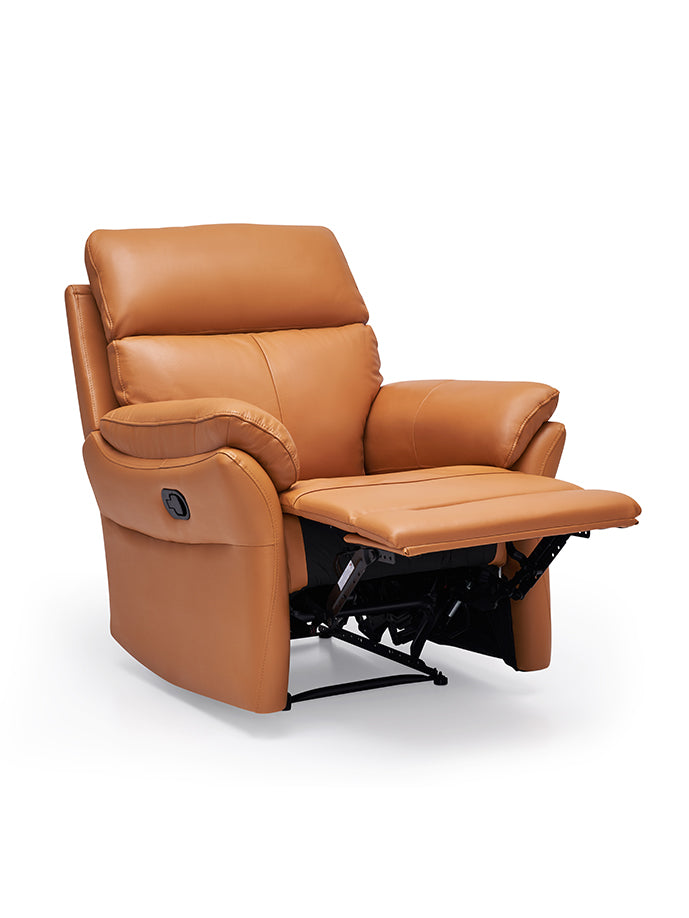 genuine leather reclining sofa living room